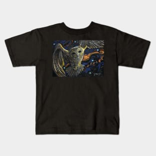 Night Owl Flying Kids T-Shirt